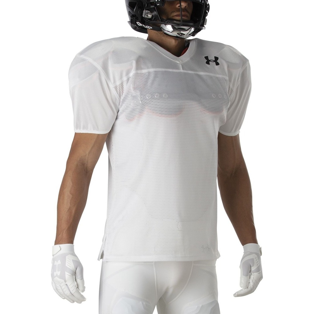 Under Armour Youth Practice Jersey, White - Large, Youth L